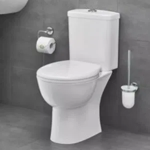 Унитаз напольный с бачком и сиденьем с микролифтом GROHE Bau Ceramic, альпин-белый (39346000) Унитаз напольный с бачком и сиденьем с микролифтом GROHE Bau Ceramic, альпин-белый (39346000)