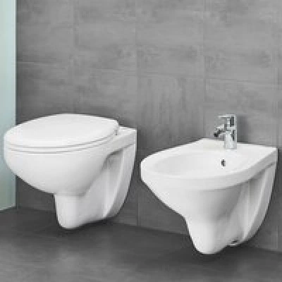 Унитаз подвесной с сиденьем с микролифтом GROHE Bau Ceramic, альпин-белый (39351000) Унитаз подвесной с сиденьем с микролифтом GROHE Bau Ceramic, альпин-белый (39351000)