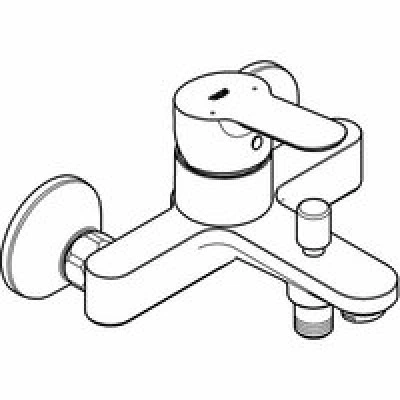 Смеситель для ванны GROHE BauEdge, хром (23334000) Смеситель для ванны GROHE BauEdge, хром (23334000)