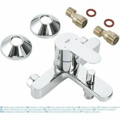 Смеситель для ванны GROHE BauEdge, хром (23334000) Смеситель для ванны GROHE BauEdge, хром (23334000)
