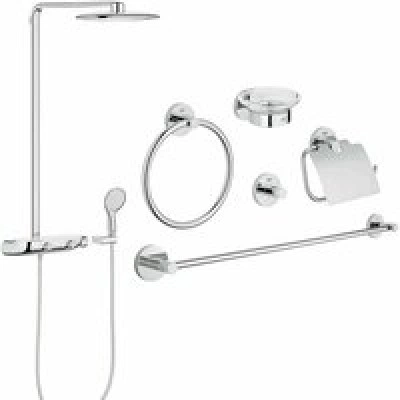 Готовый комплект для душа GROHE Rainshower SmartControl 360 MONO с набором аксессуаров 5 в 1 (NSB0141) Готовый комплект для душа GROHE Rainshower SmartControl 360 MONO с набором аксессуаров 5 в 1 (NSB0141)