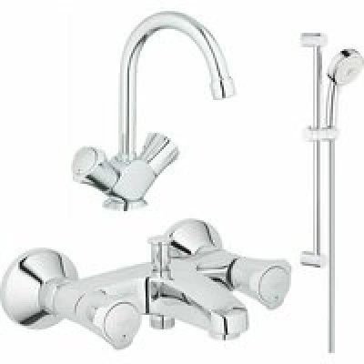Готовый комплект для ванной комнаты GROHE Costa L, хром (NB0008-2) Готовый комплект для ванной комнаты GROHE Costa L, хром (NB0008-2)