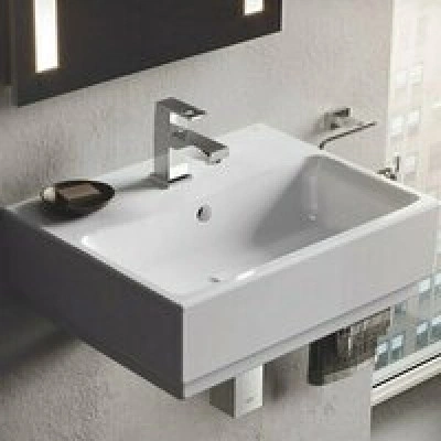 Раковина GROHE Cube Ceramic, подвесная 50 см, альпин-белый (3947400H) Раковина GROHE Cube Ceramic, подвесная 50 см, альпин-белый (3947400H)