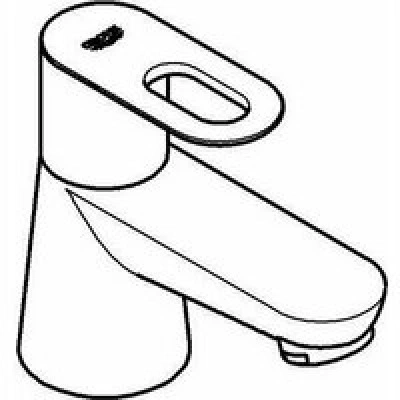 Кран для раковины GROHE BauLoop, без функции смешивания, хром (20422000) Кран для раковины GROHE BauLoop, без функции смешивания, хром (20422000)
