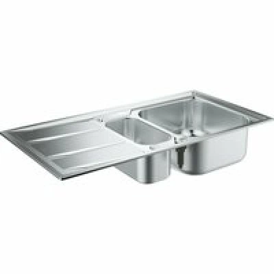 Мойка GROHE из нержавеющей стали с корзинчатым вентилем, оборачиваемая, K400, 60-S 97/50 1.5 (31567SD0) Мойка GROHE из нержавеющей стали с корзинчатым вентилем, оборачиваемая, K400, 60-S 97/50 1.5 (31567SD0)