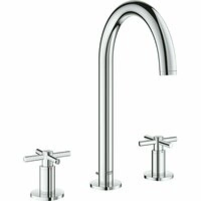 Смеситель для раковины GROHE Atrio двухвентильный на 3 отверстия, хром (20008003) Смеситель для раковины GROHE Atrio двухвентильный на 3 отверстия, хром (20008003)