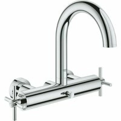 Смеситель для ванны GROHE Atrio двухвентильный, внешнего монтажа, хром (25010003) Смеситель для ванны GROHE Atrio двухвентильный, внешнего монтажа, хром (25010003)