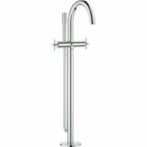 Внешняя часть смесителя для ванны GROHE Atrio напольного монтажа, двухвентильный, хром (25044003) Внешняя часть смесителя для ванны GROHE Atrio напольного монтажа, двухвентильный, хром (25044003)