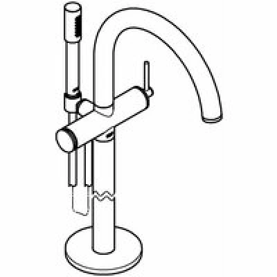 Внешняя часть смесителя для ванны GROHE Atrio напольного монтажа, хром (32653003) Внешняя часть смесителя для ванны GROHE Atrio напольного монтажа, хром (32653003)