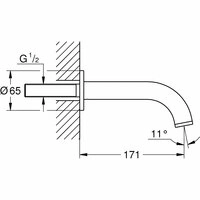 Излив для ванны GROHE Atrio, хром (13139003) Излив для ванны GROHE Atrio, хром (13139003)