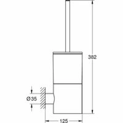 Tуалетный ёршик GROHE Atrio с держателем, хром (40314003) Tуалетный ёршик GROHE Atrio с держателем, хром (40314003)