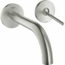 Внешняя часть смесителя для раковины GROHE Atrio Joy настенного монтажа на 2 отверстия, суперсталь (19287DC3)