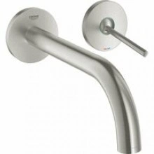 Внешняя часть смесителя для раковины GROHE Atrio Joy настенного монтажа на 2 отверстия, суперсталь (19918DC3)