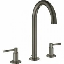 Смеситель для раковины GROHE Atrio двухвентильный на 3 отверстия, темный графит матовый (20009AL3)