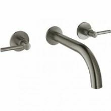 Внешняя часть смесителя для раковины GROHE Atrio на 3 отверстия, двухвентильный, темный графит матовый (20169AL3)