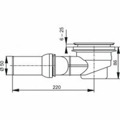 Сливной гарнитур для душевого поддона GROHE, горизонтальный (49534000) Сливной гарнитур для душевого поддона GROHE, горизонтальный (49534000)
