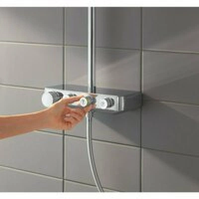 Душевая система GROHE Euphoria SmartControl System 310 Cube Duo с термостатом для душа, хром (26508000) Душевая система GROHE Euphoria SmartControl System 310 Cube Duo с термостатом для душа, хром (26508000)