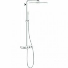 Душевая система GROHE Euphoria SmartControl System 310 Cube Duo с термостатом для душа, белая луна (26508LS0)