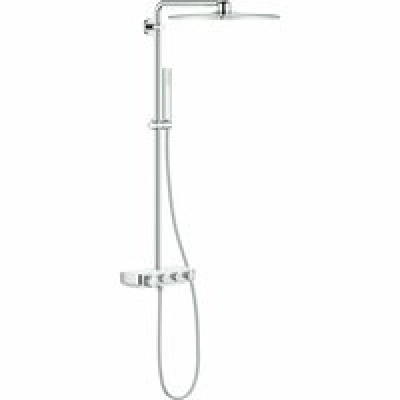 Душевая система GROHE Euphoria SmartControl System 310 Cube Duo с термостатом для душа, белая луна (26508LS0) Душевая система GROHE Euphoria SmartControl System 310 Cube Duo с термостатом для душа, белая луна (26508LS0)