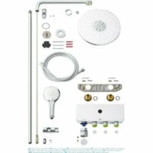 Душевая система GROHE Euphoria SmartControl System 310 Duo с термостатом для душа, белая луна (26507LS0) Душевая система GROHE Euphoria SmartControl System 310 Duo с термостатом для душа, белая луна (26507LS0)