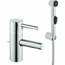 Смеситель для раковины GROHE Essence с донным клапаном и гигиеническим душем, S-size, хром (32535000)