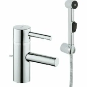 Смеситель для раковины GROHE Essence с донным клапаном и гигиеническим душем, S-size, хром (32535000) Смеситель для раковины GROHE Essence с донным клапаном и гигиеническим душем, S-size, хром (32535000)