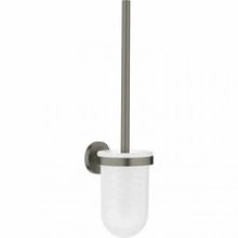 Туалетный ёршик GROHE Essentials с держателем, тёмный графит матовый (40374AL1)