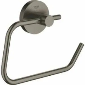 Держатель для туалетной бумаги без крышки GROHE Essentials, тёмный графит матовый (40689AL1) Держатель для туалетной бумаги без крышки GROHE Essentials, тёмный графит матовый (40689AL1)