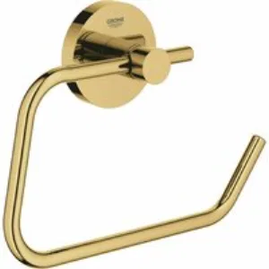 Держатель для туалетной бумаги без крышки GROHE Essentials, холодный рассвет глянец (40689GL1) Держатель для туалетной бумаги без крышки GROHE Essentials, холодный рассвет глянец (40689GL1)
