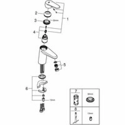 Смеситель для раковины GROHE Eurodisc Cosmopolitan, S-size, хром (3246920E) Смеситель для раковины GROHE Eurodisc Cosmopolitan, S-size, хром (3246920E)