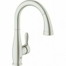 Смеситель для кухни GROHE Parkfield с вытяжным изливом, суперсталь (30215DC1)