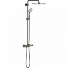 Душевая система GROHE Euphoria System 310 с термостатом для душа, темный графит глянцевый (26075A00)
