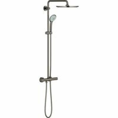 Душевая система GROHE Euphoria System 310 с термостатом для душа, темный графит глянцевый (26075A00) Душевая система GROHE Euphoria System 310 с термостатом для душа, темный графит глянцевый (26075A00)
