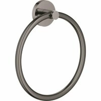 Кольцо для полотенца GROHE Essentials, тёмный графит глянец (40365A01) Кольцо для полотенца GROHE Essentials, тёмный графит глянец (40365A01)