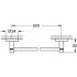 Держатель для полотенца GROHE Essentials 600 мм, тёмный графит глянец (40366A01) Держатель для полотенца GROHE Essentials 600 мм, тёмный графит глянец (40366A01)