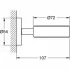 Держатель GROHE Essentials, холодный рассвет матовый (40369GN1) Держатель GROHE Essentials, холодный рассвет матовый (40369GN1)