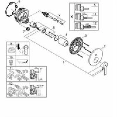 Внешняя часть смесителя для ванны GROHE Lineare, хром (24064001) Внешняя часть смесителя для ванны GROHE Lineare, хром (24064001)