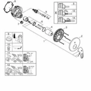 Внешняя часть смесителя для ванны GROHE Eurostyle, хром (24049003) Внешняя часть смесителя для ванны GROHE Eurostyle, хром (24049003)