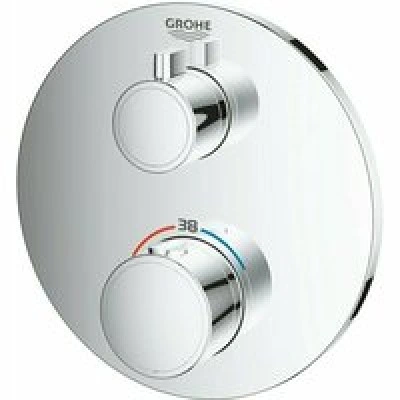 Внешняя часть термостата для душа GROHE Grohtherm, хром (24075000) Внешняя часть термостата для душа GROHE Grohtherm, хром (24075000)