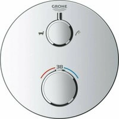 Внешняя часть термостата для ванны GROHE Grohtherm на 2 потребителя, хром (24077000) Внешняя часть термостата для ванны GROHE Grohtherm на 2 потребителя, хром (24077000)