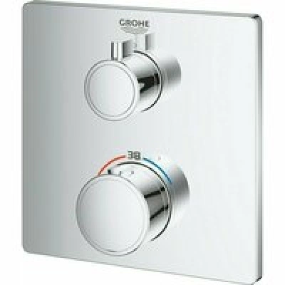 Внешняя часть термостата для душа GROHE Grohtherm, хром (24078000) Внешняя часть термостата для душа GROHE Grohtherm, хром (24078000)
