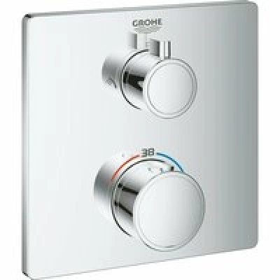 Внешняя часть термостата для душа GROHE Grohtherm на 2 потребителя, хром (24079000)