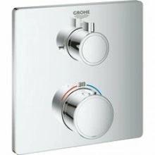 Внешняя часть термостата для ванны GROHE Grohtherm на 2 потребителя, хром (24080000)