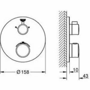 Душевой набор GROHE Grohtherm с Tempesta 210, 1 режим, 9,5 л/мин, хром (34726000) Душевой набор GROHE Grohtherm с Tempesta 210, 1 режим, 9,5 л/мин, хром (34726000)