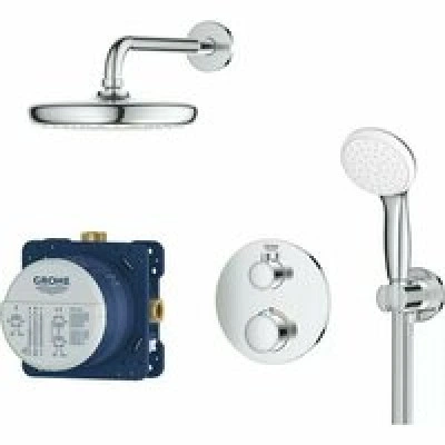 Душевая система GROHE Grohtherm с термостатом для душа, хром (34727000) Душевая система GROHE Grohtherm с термостатом для душа, хром (34727000)