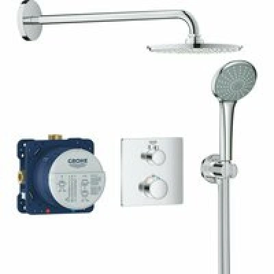 Душевая система GROHE Grohtherm с термостатом для душа, хром (34734000) Душевая система GROHE Grohtherm с термостатом для душа, хром (34734000)