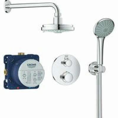 Душевая система GROHE Grohtherm с Rainshower Cosmopolitan 160, хром (34735000) Душевая система GROHE Grohtherm с Rainshower Cosmopolitan 160, хром (34735000)