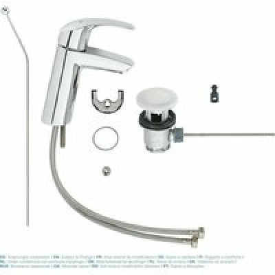 Смеситель для раковины GROHE Eurosmart, M-size, хром (23322001) Смеситель для раковины GROHE Eurosmart, M-size, хром (23322001)
