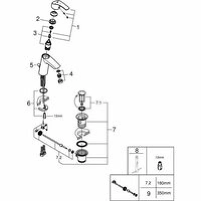 Смеситель для раковины GROHE Eurosmart, M-size, хром (2339310E) Смеситель для раковины GROHE Eurosmart, M-size, хром (2339310E)