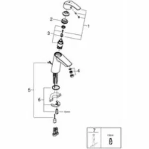 Смеситель для раковины GROHE Eurosmart, M-size, хром (2339410E) Смеситель для раковины GROHE Eurosmart, M-size, хром (2339410E)